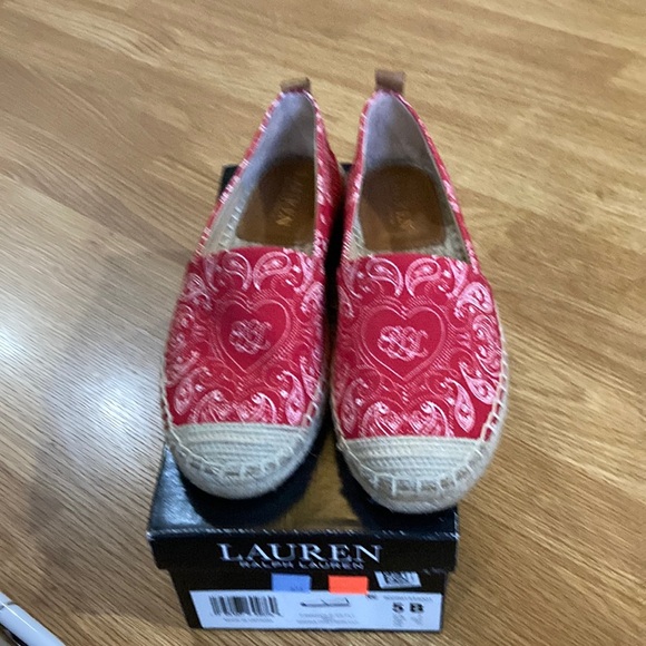 Lauren Ralph Lauren Cameron III Print Canvas Espadrille - Picture 1 of 4